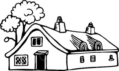 house clipart black white|cottage clip art black and white.